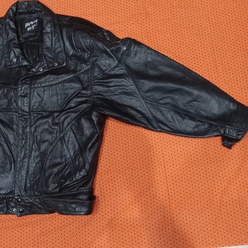 Vintage 80er Jahre Tannery West Herren Lederjacke schwarz - Bild 2 von 24