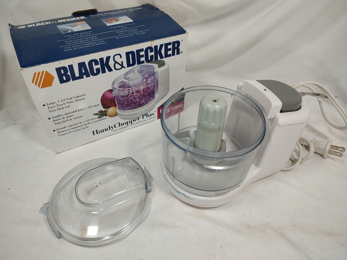 Black & Decker Handy Chopper Plus HC-3000 Tested Works Mini Food Processor