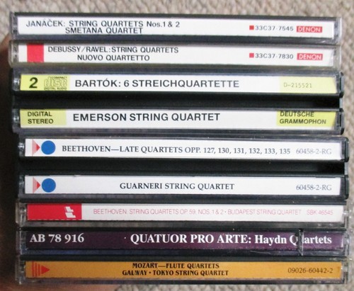 Classical String Quartet 7 CD 10 Disc Lot Bartok Janacek Beethoven & more Clean - Picture 3 of 3