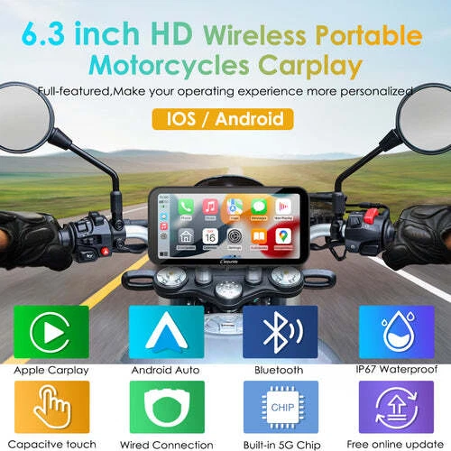 Carpuride W603 Wireless Portable Motor Stereos Carplay Android Auto BT Audio GPS - Image 2 of 4