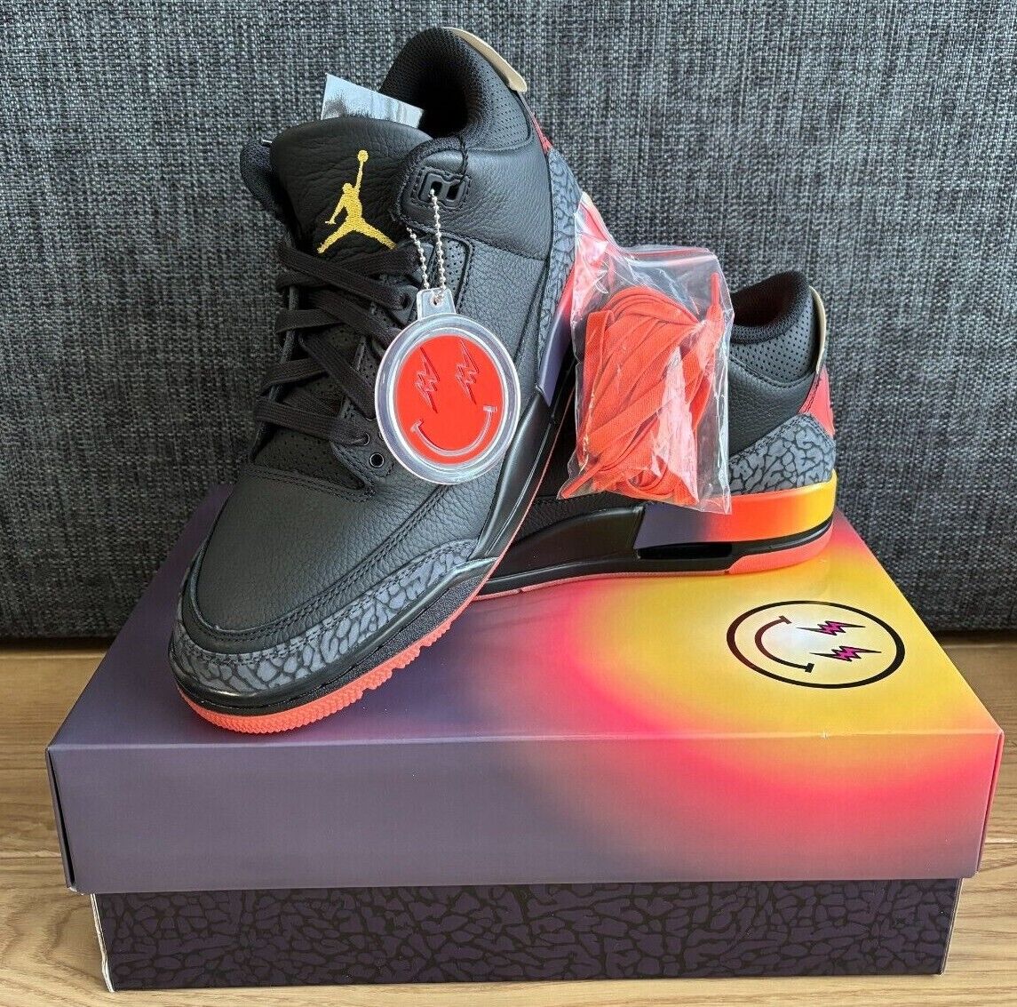 J Balvin Nike Air Jordan 3 Retro SP Rio FN0344-001 US 7 - 12 J Balvin Nike Air Jordan 3 Retro SP Rio FN0344-001 US 7 - 12
