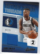 DENNIS SMITH JR 2018-19 PANINI ABSOLUTE ESTABLISHED THREADS GAME USED JERSEY /75