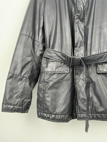 STRELLSON SWISS CROSS Revolution Belted Jacket 2 in 1 Black Wool Lining - Picture 7 of 18