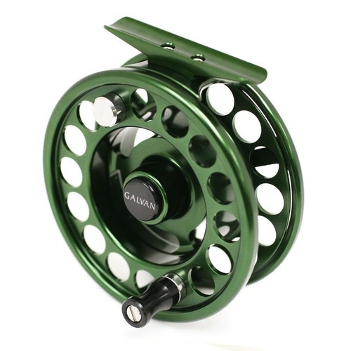 GALVAN RUSH LIGHT R-5 FLY REEL GREEN - FREE $80 LINE, BACKING--NEW - Picture 3 of 9