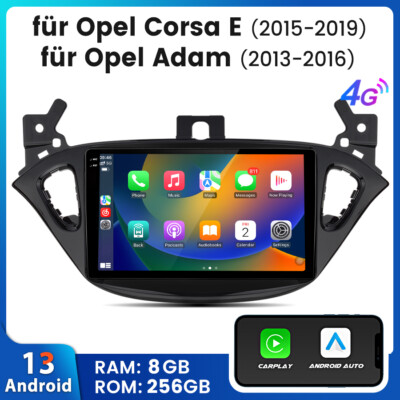 9.5'' 2K CARPLAY AUTO Opel Adam ab 2013 Corsa E Navi Autoradio GPS WIFI 4G DAB+