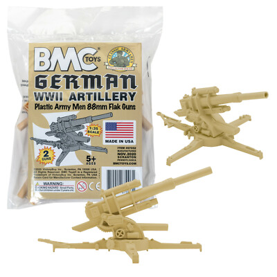 BMC Marx Recast BATTLEGROUND WW2 German 88mm Field Artillery
