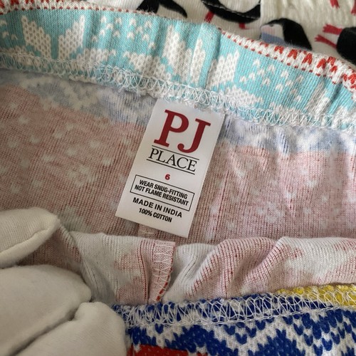 Girls Christmas Pajamas Size 6 Gymboree PJ Place Beanie Boos Lot of 7 Pieces - Picture 7 of 18