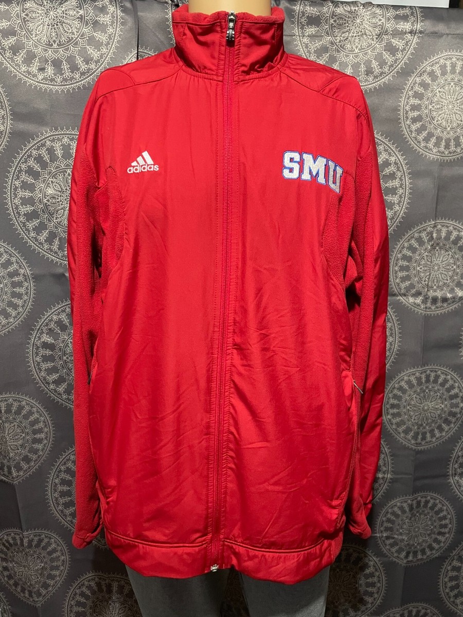 SMU Mustangs ADIDAS Scorch ClimaWarm Full Zip Lined Jacket Men's L Red