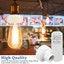 Wireless Remote Control Light Socket – E26/E27 Bulb Holder With Remote – White, 50m Range