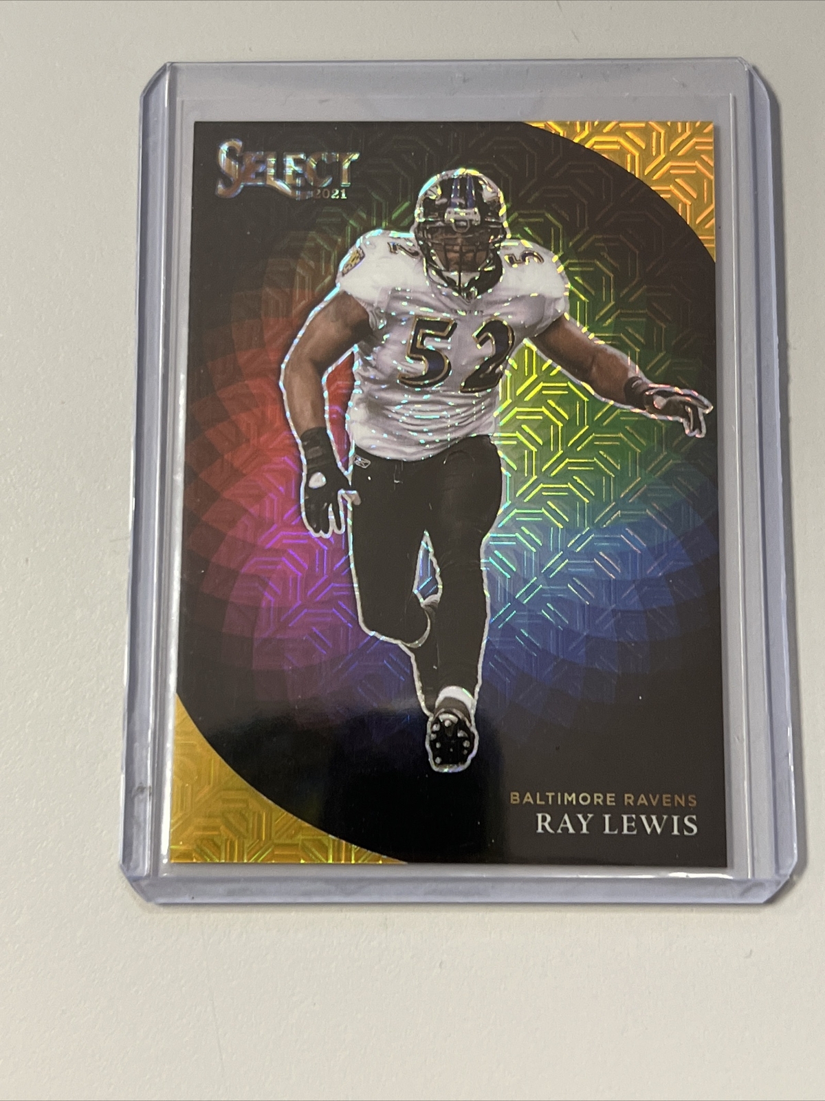 2021 Panini Select Football Ray Lewis Color Wheel Gold /10