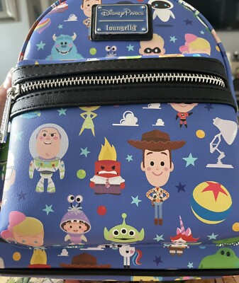 DISNEY PARKS LOUNGEFLY MINI BACKPACK WORLD OF PIXAR NWT  display picture 2