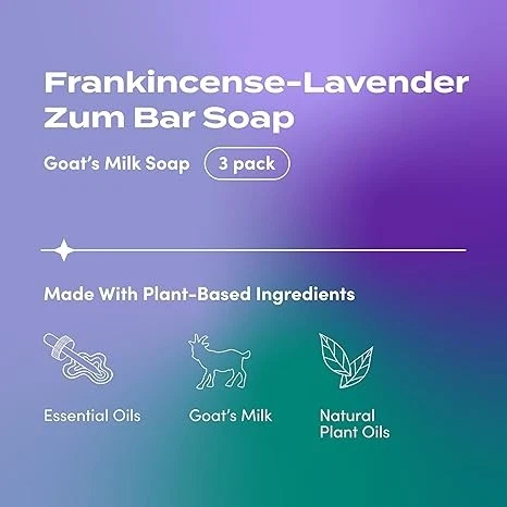 Sabonete em barra de limpeza de aromaterapia natural calmante e hidratante profundo (pacote com 3) - Imagem 2 de 4