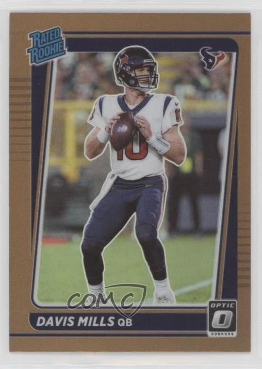 2021 Panini Donruss Optic Rated Bronze Prizm Davis Mills #222 Rookie RC m1u