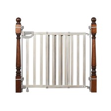 NEW Summer Banister  Stair Safety Wood Extra Wide Gate Gate 33" - 46" Birch