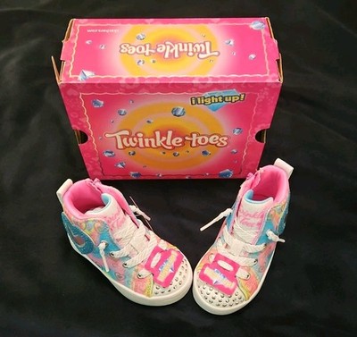 Twinkle Toes By Skechers Love & Beyond Toddler Girl sz 5 Light Up Shoes NWB 