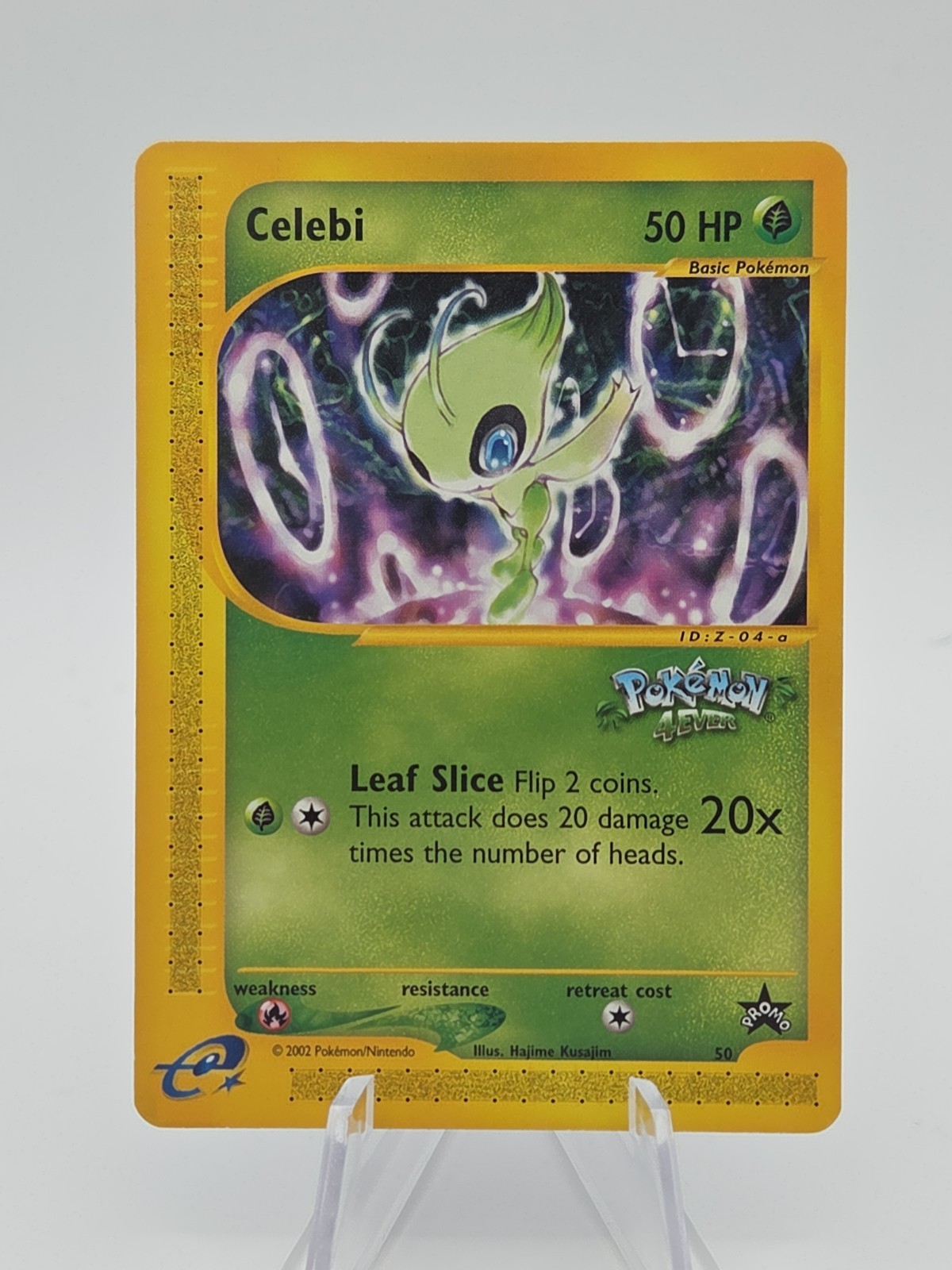 Vintage Pokemon TCG Celebi 50/53 Wotc Black Star Promo 4ever LP See Photos!