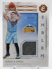 2017 Panini Excalibur Basketball Emblem Nikola Jokic 16 38/99 Patch