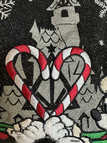 Disney Parks "Mickey & Minnie" Zip Black 2019 Christmas Hoodie Size 2X--RARE - Picture 10 of 10