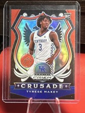 Tyrese Maxey Red White Blue Prizm Crusade 2020 Panini Prizm Draft Picks