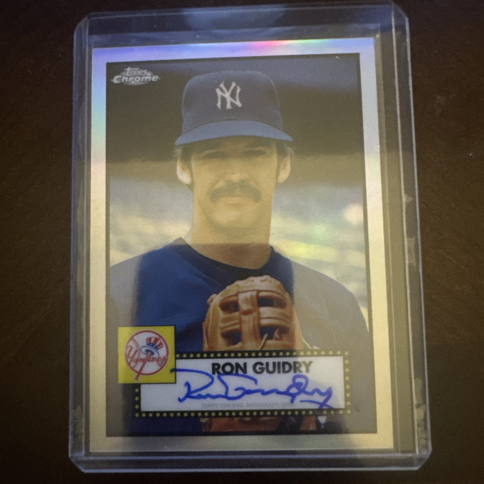 2021 Topps Chrome Platinum Anniversary Ron Guidry Refractor Auto /199 Yankees