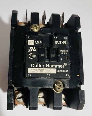 C25FNF360 Eaton Cutler Hammer DP Contactor 60 Amp 3 Pole 220-240V Coil