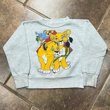 Vintage 90s The Lion King Cartoon Sweatshirt Kids Youth VTG