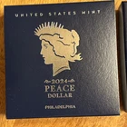 2024 P BU Uncirculated Peace US Silver Dollar with Box & COA