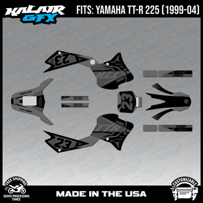 Graphics Kit for Yamaha TT-R 225 (1999-2004) Evader - SMOKE