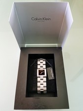 CALVIN KLEIN Vintage Watch with Box 90's. K1221. Stainless Steel Swiss Made. NM!