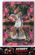 2024 Panini Select WNBA #35 Crystal Dangerfield Prizms Pink Ice