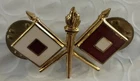 WWII WW2 Era US Army Signal Corps Branch Military Insignia Pin Vintage