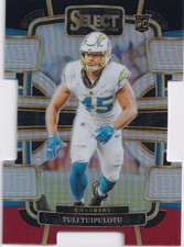 2023 Panini Select - Tuli Tuipulotu RC #53 Black and Red Prizms Die Cuts - NM/M