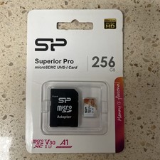Silicon Power 256GB Micro SD Card U3 SDXC Up to 100MB/s High 256 GB, 