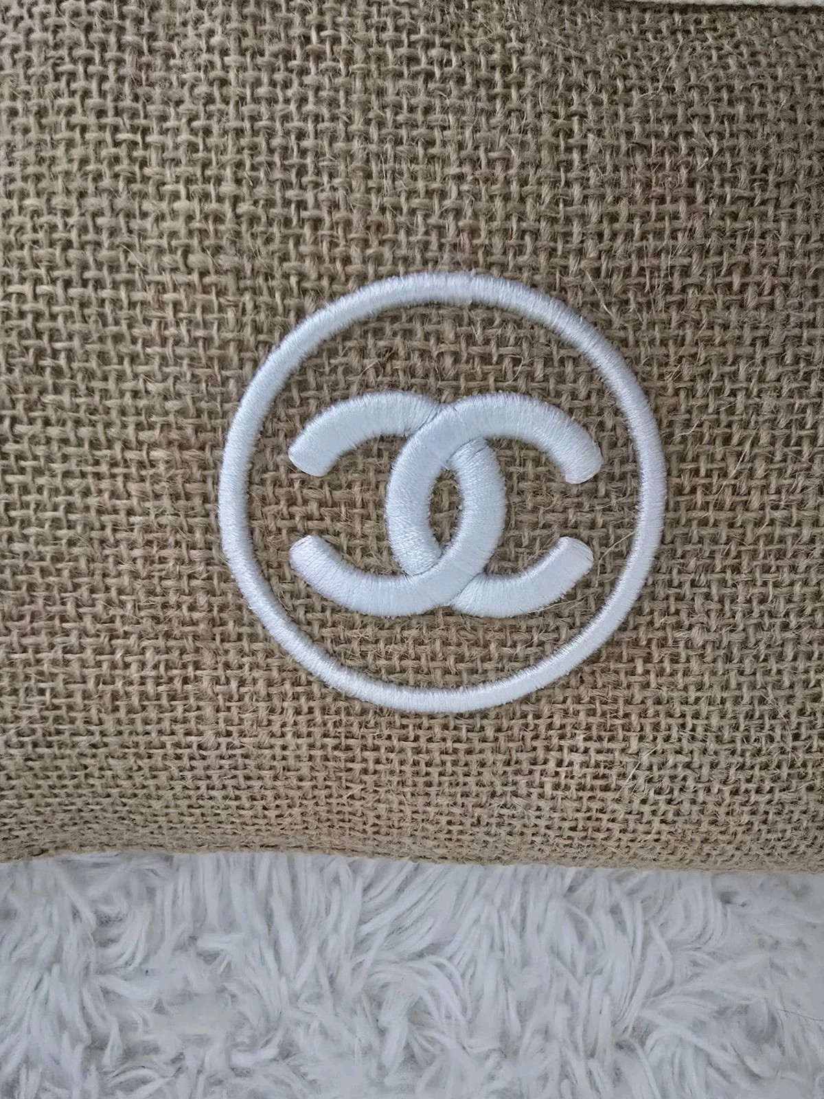 Chanel Beaute Brown flax Cosmetic Makeup Pouch Clutch Bag VIP Gift | eBay