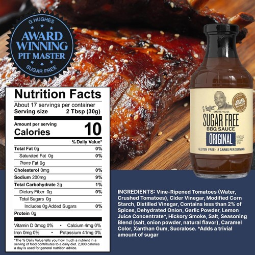 Salsas BBQ Sin Azúcar, Nogal y Salsas Barbacoa Originales Sin Azúcar - Sin Sugerencia... - Imagen 4 de 8