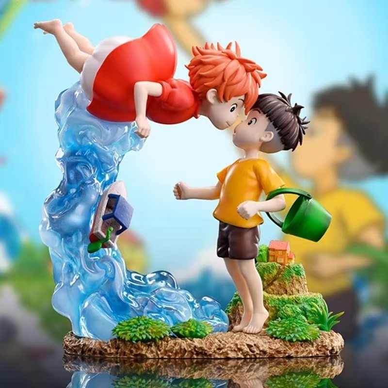 Ponyo On The Cliff - Figura Statua In Pvc 15CM - Miyazaki Serie