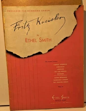 Fritz Kreisler Arranged for Hammond Organ Ethel Smith Sheet Music Song Book