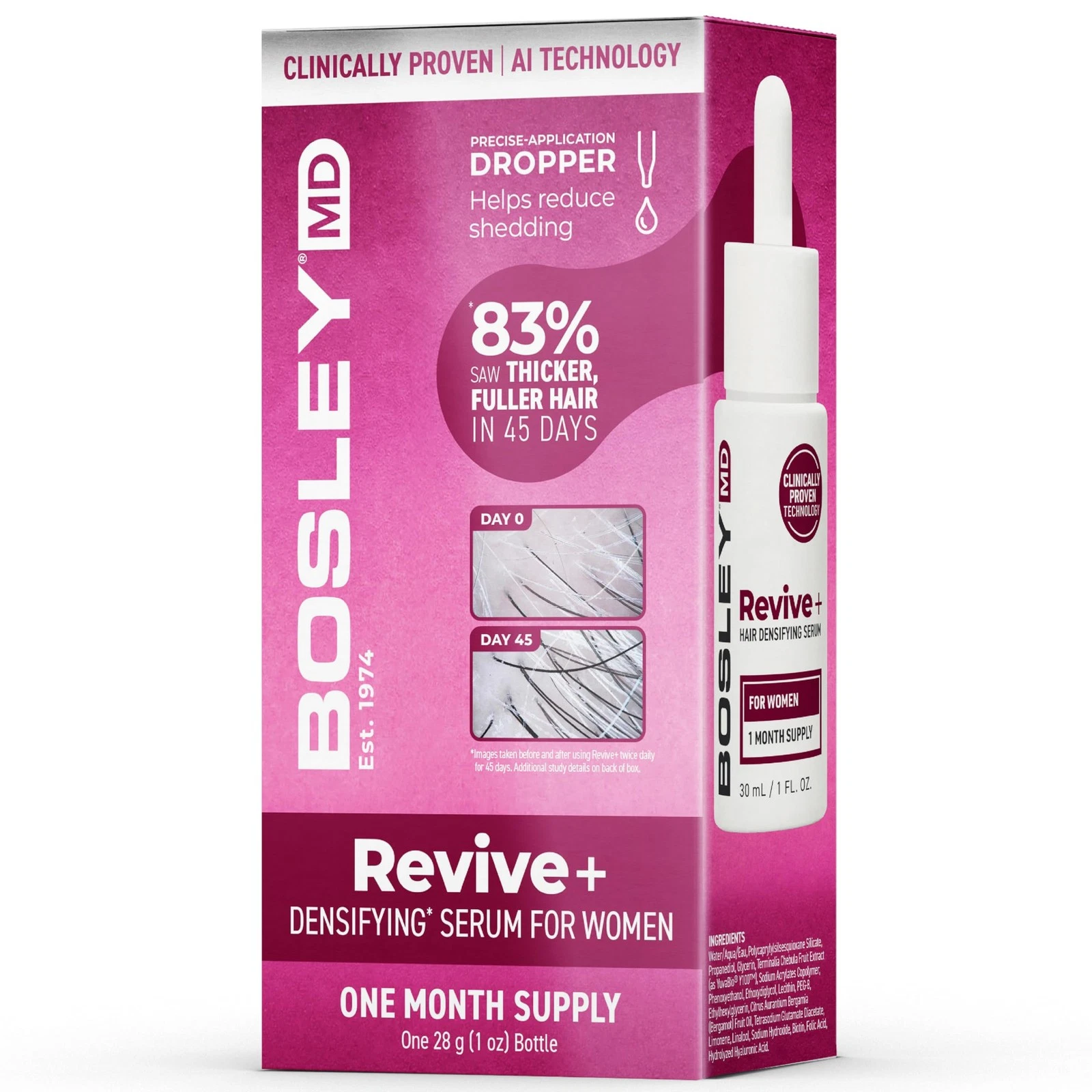 Revive+ Densifying Hair Growth Serum for Women – Drug-Free Scalp Treatment wi...
