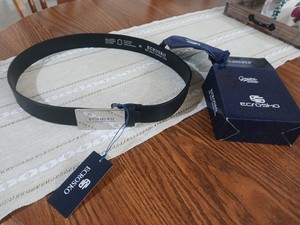 Sz 36 Ecrosko Genuine Leather Black Men’s Belt