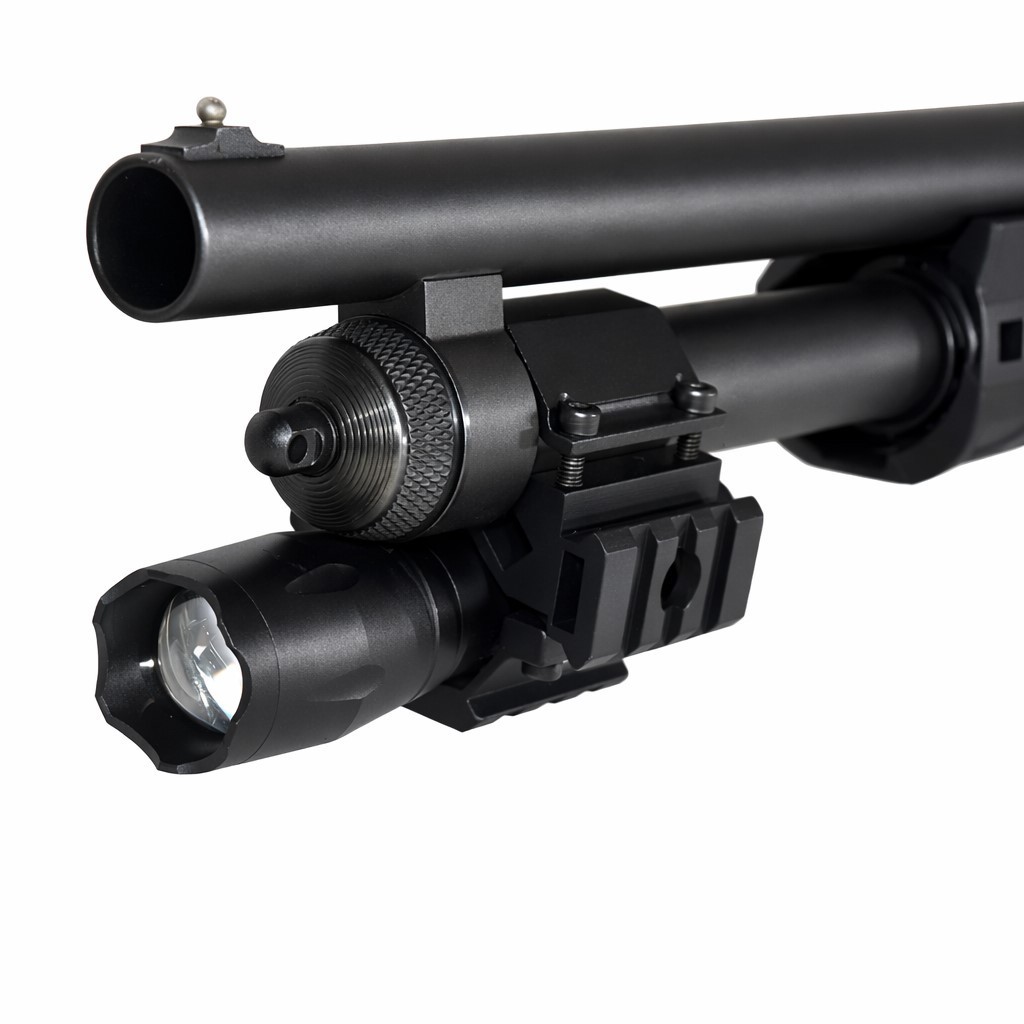 もみ消し/Stifle MPS2全面光沢 1200 Lumen Flashlight with Magazine Tube Mount for Mossberg 500