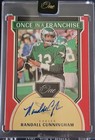 2024 Panini One Randall Cunningham Auto Once in a Franchise Eagles Red /60