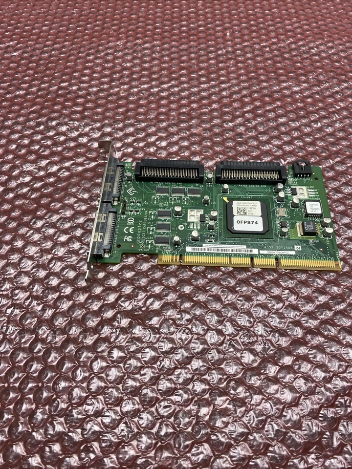 FP874 Dell Ultra-320 SCSI LVD PCI-X Dual Channel Controller Card 0FP874 - Image 4 of 4
