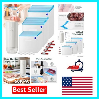 Airtight Sous Vide Bags with Auto Pump - 30 Pcs for Ultimate Food Freshness