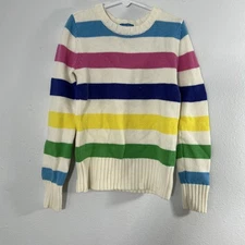 The Childrens Place Sweater Toddler Girls M 7/8 Striped Rainbow TCP