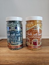 Bath  Body Works Bath Salt Soak Santas Blueberry Shortbread  Lemon Snowdrop