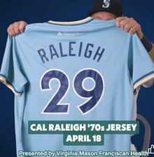 2026 70s Cal Raleigh Retro Jersey (Medium) Giveaway