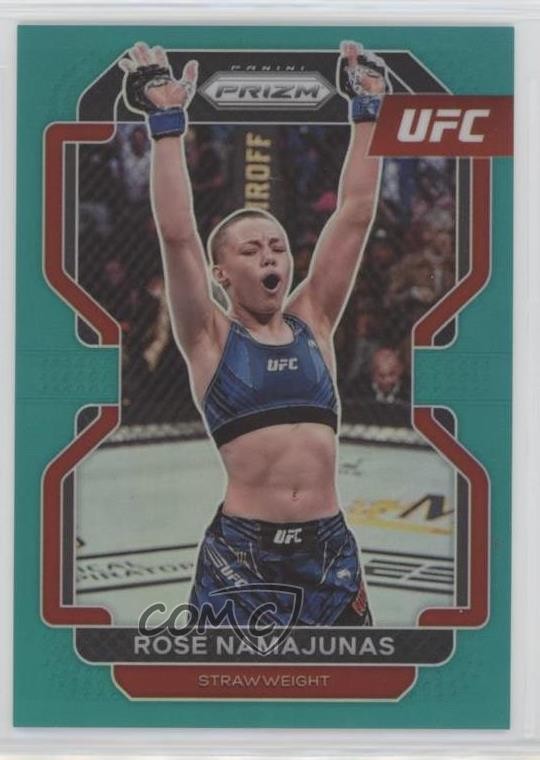2022 Panini Prizm UFC Teal Prizm 49/49 Rose Namajunas #142 1e15