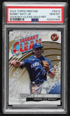 2024 Topps Pristine Squeaky Clean Gold Refractor 44/50 Bobby Witt Jr #SQ-14 11qd