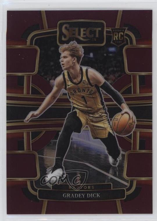 2023-24 Panini Select Concourse Maroon Prizm 60/175 Gradey Dick #90 14cm