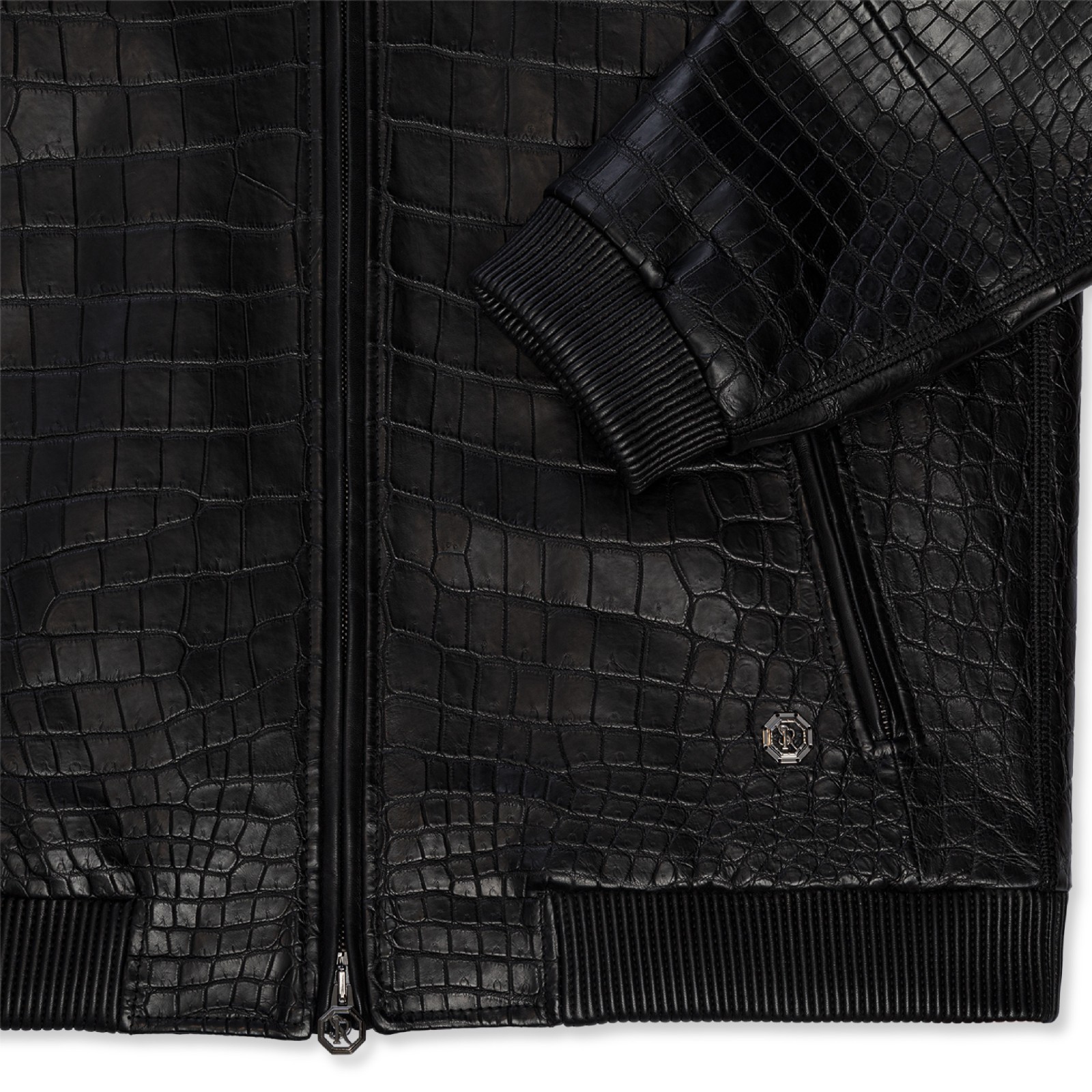 $140K STEFANO RICCI 52 Crocodile Leather Jacket - New! image 3